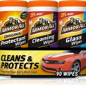 Armor All Protectant and Cleaning Wipes for Car Interior and Exterior Care