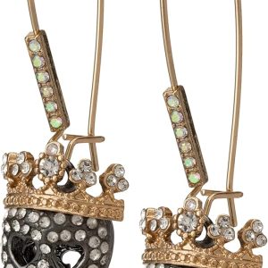 Betsey Johnson Pave Skull Dangle Earrings: Stylish and Edgy Accessory Choice