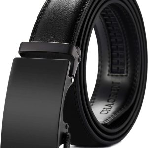 CHAOREN Men's Ratchet Leather Belt: Perfect Fit for Dress Pants