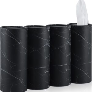 Car Tissue Holder 4 Pack with Travel Tissues - Convenient and Stylish