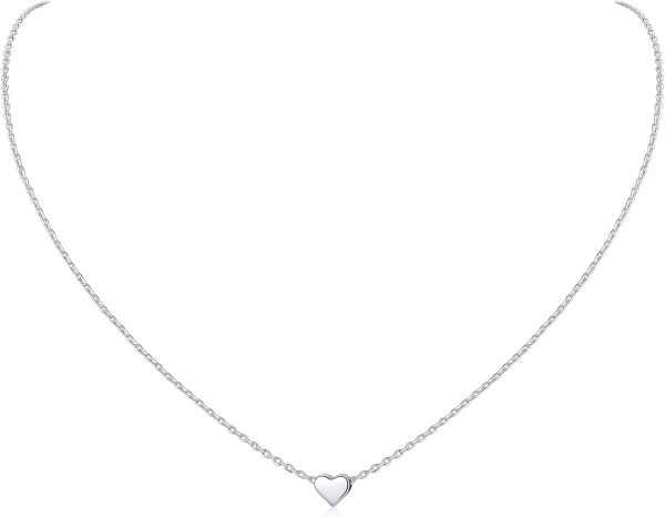 ChicSilver Personalized 925 Sterling Silver Dainty Pendant Necklaces for Women