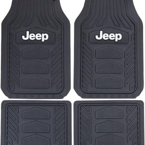 Durable Plasticolor Jeep Weatherpro 4 Piece Floor Mats Set in Black