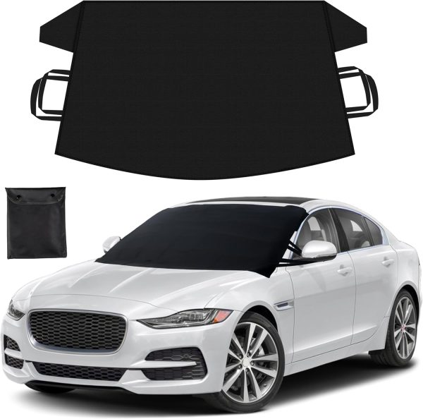 Heavy Duty Windshield Cover for Ice and Snow | Waterproof Protection