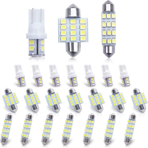 High-Quality LED Bulb Set for Car Interior and Outdoor Lighting Solutions