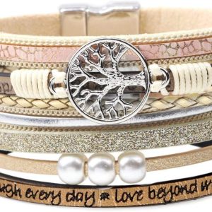 Inspirational Tree of Life Leather Bracelets: Perfect Gifts for Women and Teens