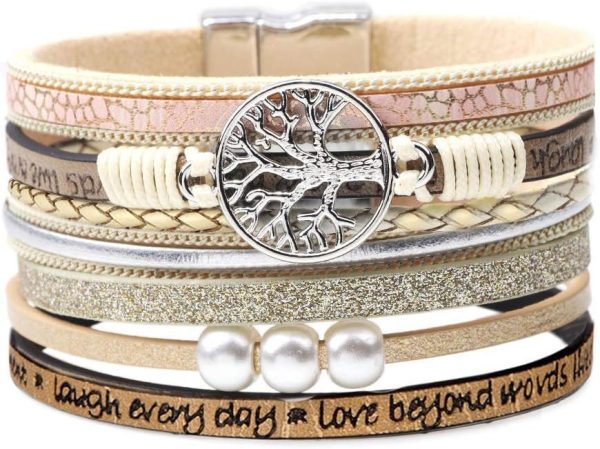 Inspirational Tree of Life Leather Bracelets: Perfect Gifts for Women and Teens