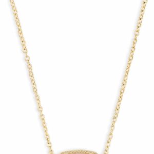 Kendra Scott Elisa Pendant Necklace: Elegant 14k Gold-Plated Fashion Jewelry for Women