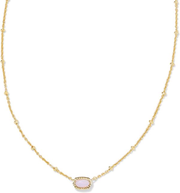 Kendra Scott Mini Elisa 14k Gold-Plated Pendant Necklace for Stylish Women