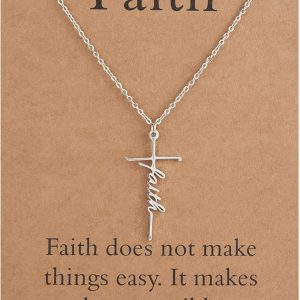 Lcherry Faith Cross Necklace: Perfect Christian Jewelry Gift for Women