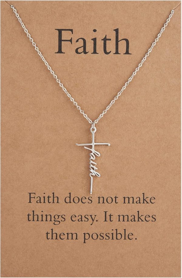 Lcherry Faith Cross Necklace: Perfect Christian Jewelry Gift for Women