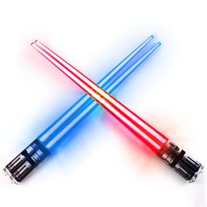 Light Up Your Meals with Star Wars Mini Lightsaber Chopsticks - 2 Pairs