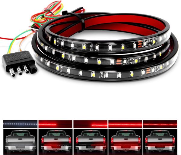 Nilight 60" Truck Tailgate Light Bar with 108 LEDs and Warranty