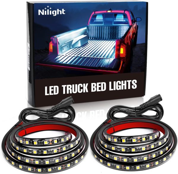 Nilight TR-05: 60-Inch LED Bed Strip Kit for Trucks and RVs