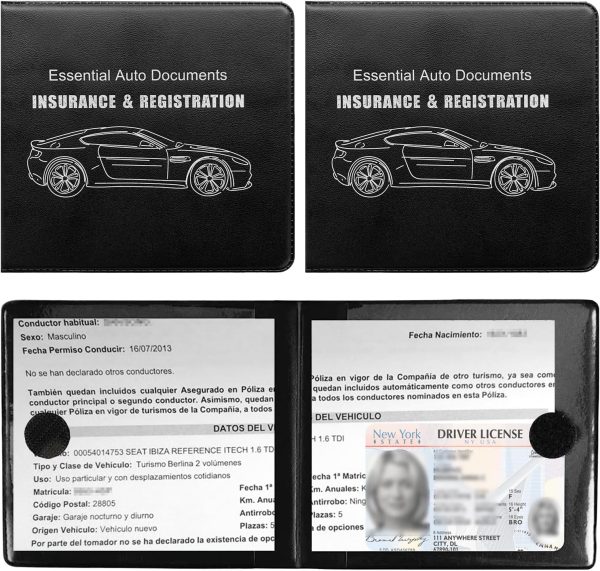 Organize Your Car Documents with Ziciner 2Pack Auto Card Organizer for Vehicles