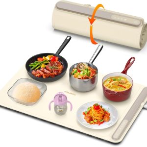 Portable Electric Warming Tray with Adjustable Settings for Every Occasion