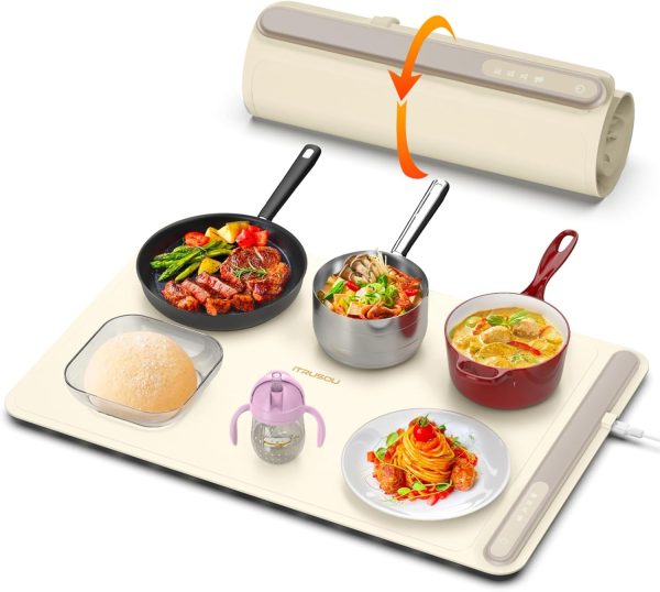 Portable Electric Warming Tray with Adjustable Settings for Every Occasion