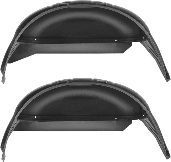 Premium Rear Wheel Well Guards for 2021-2024 Ford F-150 - Black