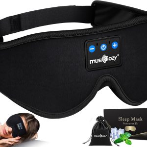 Sleep Better with MUSICOZY Bluetooth Sleep Headphones and Eye Mask for Comfort