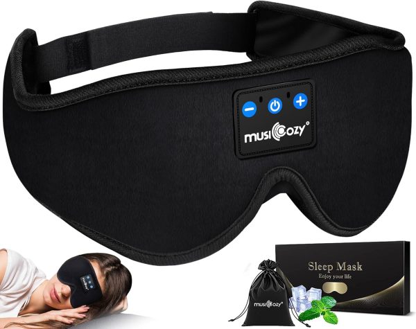 Sleep Better with MUSICOZY Bluetooth Sleep Headphones and Eye Mask for Comfort