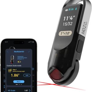 Smart Digital Tape Measure with Laser and Bluetooth for Accurate Measurements