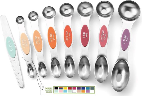 Spring Chef Stainless Steel Measuring Spoons Set for Baking and Cooking