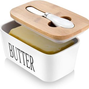 Stylish Ceramic Butter Dish with Lid - Perfect Kitchen Gift for Home Decor