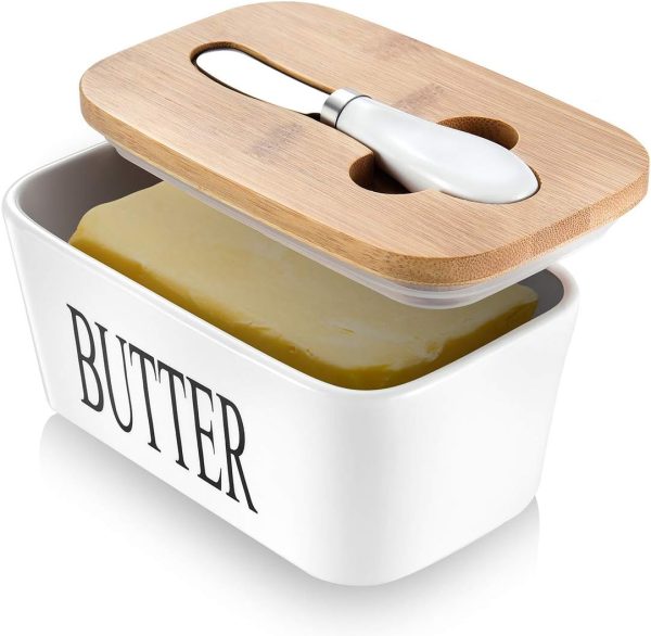 Stylish Ceramic Butter Dish with Lid - Perfect Kitchen Gift for Home Decor