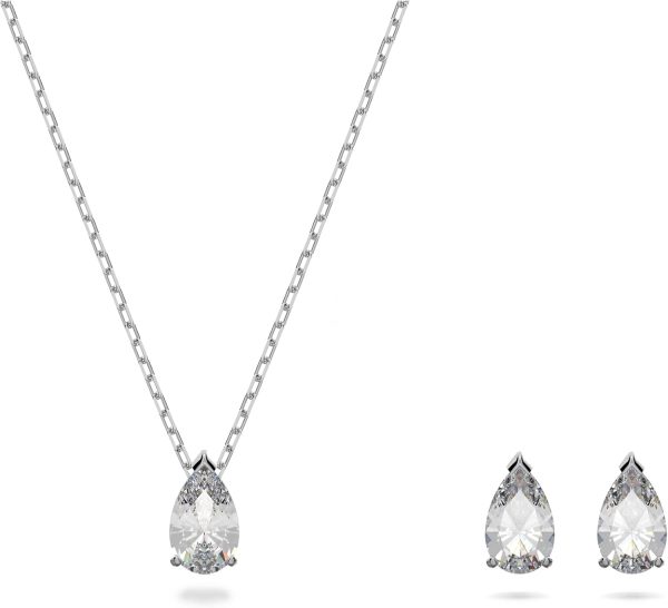 Swarovski Attract Jewelry Set: Stunning Blue and Clear Crystal Collection