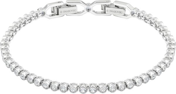 Swarovski Emily Tennis Bracelet Collection: Stunning Clear, Blue, and Pink Crystals