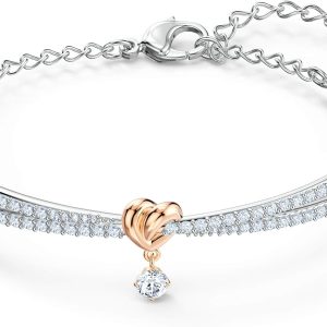 Swarovski Lifelong Heart Jewelry Collection: Elegant Rose Gold & Rhodium Pieces