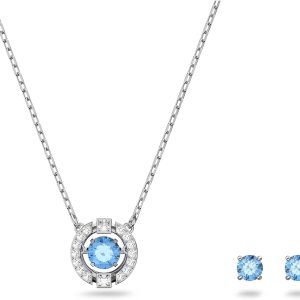 Swarovski Sparkling Dance Crystal Necklace and Earring Set: Elegant Jewelry Collection