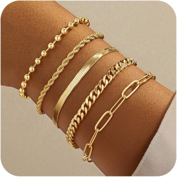 Trendy Gold Bracelets for Women: Dainty Stacks & Unique Jewelry Gifts