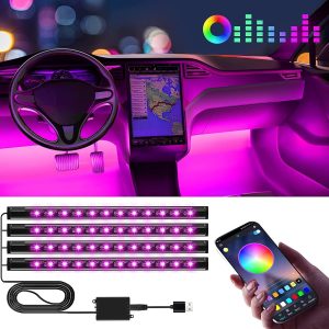 Unique White Elephant Gifts: LED Interior Car Lights for Teens and Adults