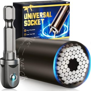 Universal Socket Set with Power Drill Adapter - Perfect Gifts for Men