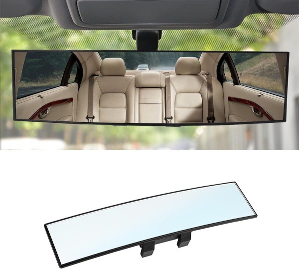 Upgrade Your Drive with 12-Inch Shock Resistant Panoramic Car Rearview Mirror