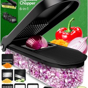 Versatile 6-in-1 Vegetable Chopper and Cheese Slicer for Quick Meal Prep