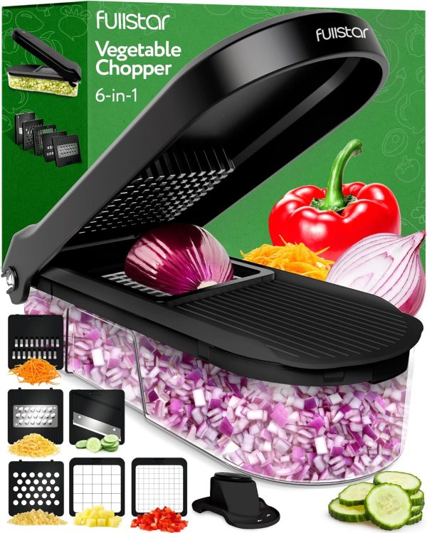 Versatile 6-in-1 Vegetable Chopper and Cheese Slicer for Quick Meal Prep