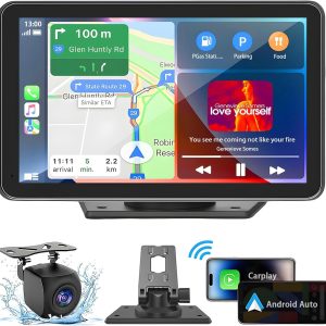 7" Wireless CarPlay Screen with GPS, Bluetooth, and HD Backup Camera