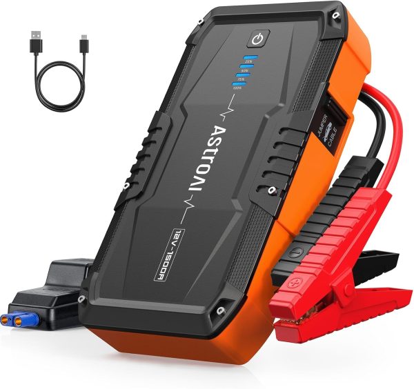 AstroAI S8 Jump Starter: 1500A Power for Gas & Diesel Engines