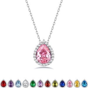 Bestyle 925 Sterling Silver Birthstone Necklaces - Perfect Gift for Any Occasion