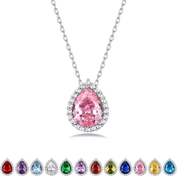 Bestyle 925 Sterling Silver Birthstone Necklaces - Perfect Gift for Any Occasion