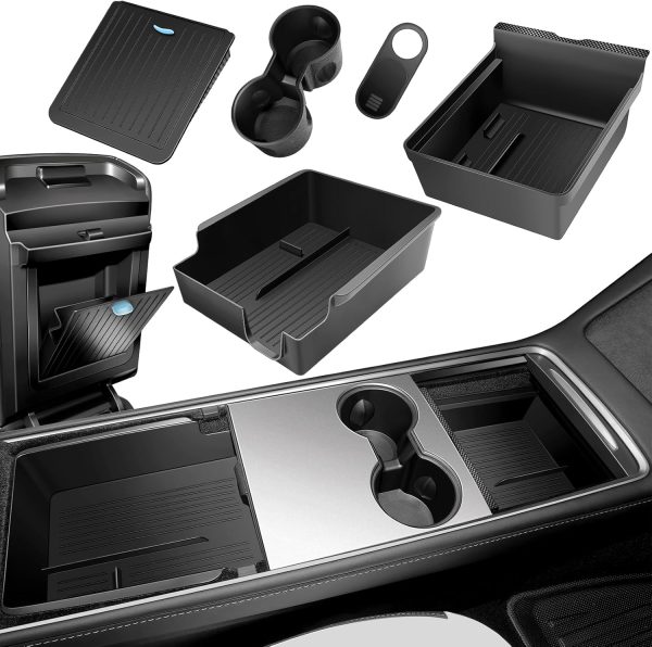 Center Console Organizer Tray for Tesla Model Y 2021-2024 Accessories