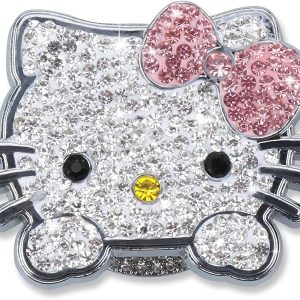 Cute Crystal Rhinestone Push to Start Button Cover for Stylish Women’s Cars