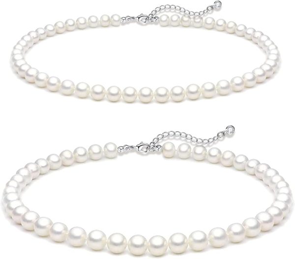 Dainty Zeffy Pearl Necklace: Perfect Wedding and Bridesmaid Jewelry Gift