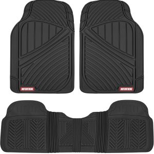 Durable All-Weather Rubber Floor Mats for Cars, Trucks, and SUVs