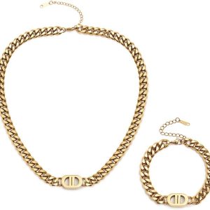 Elegant 18K Gold Jewelry Set for Women: Perfect Gift for Any Occasion