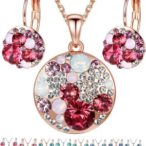 Elegant Ocean Bubble Crystal Jewelry Set for Women - Perfect Fashion Gifts