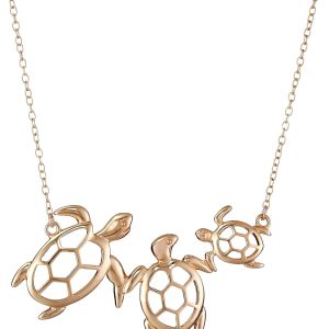 Elegant Sterling Silver Turtle Family Necklace - 18" from Amazon Essentials