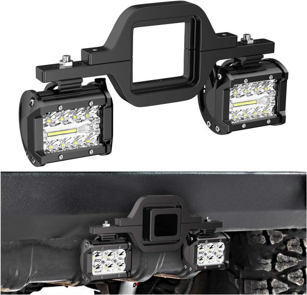 Nilight 2 Pcs 4 Inch 60W LED Pods for Trucks and ATVs