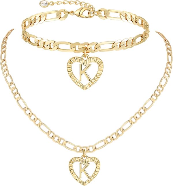 Personalized 14K Gold Initial Jewelry: Necklaces, Anklets, and Bracelets for Women